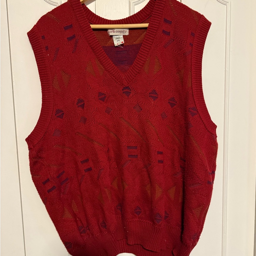 Easton Red Knit Vest